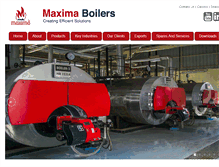 Tablet Screenshot of maximaboiler.com